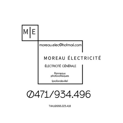 Logo de Moreau Electricité, panneaux photovoltaïques