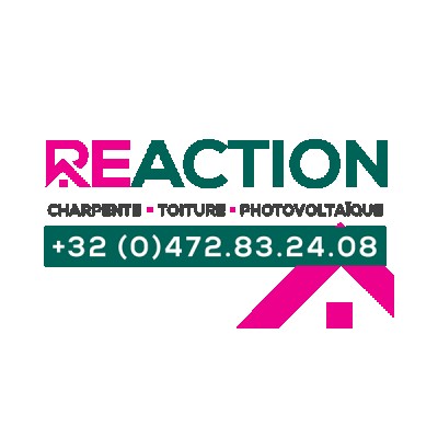 Logo de Reaction : charpente, toiture, photovoltaïque
